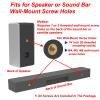 Pbxifge Sound Bar Wall Mount Brackets for Vizio Soundbar Wall Mounted Holders S3820W-C0 SB3851-C0 SB4051-D5 S5430W-C2 SB3651-E6 S2920W-C0 Mounting Bracket Kit with Screws view 2