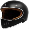 GDM REBEL Retro Motorcycle Helmet with Bluetooth Headset (Vintage Matte Black, Medium) view 3