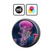 Head Case Designs Officially Licensed Dave Loblaw Pink Jellyfish Sea 2 Vinyl Sticker Skin Decal Cover Compatible with Amazon Echo Dot (3rd Gen) - Skin only Echo Dot (3rd Gen) is NOT Included view 2