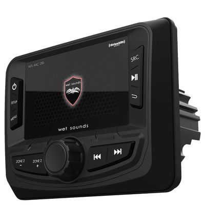 Wet Sounds | WS-MC-20 | Compact 2-Zone Media Receiver Source Unit with SiriusXM-Ready