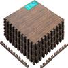 Yes4All EVA Interlocking Mats, Puzzle Floor Tiles, Foam Floor Padding with Border for Furniture, Home Space, Living Room, Garage 48 SQFT view 1