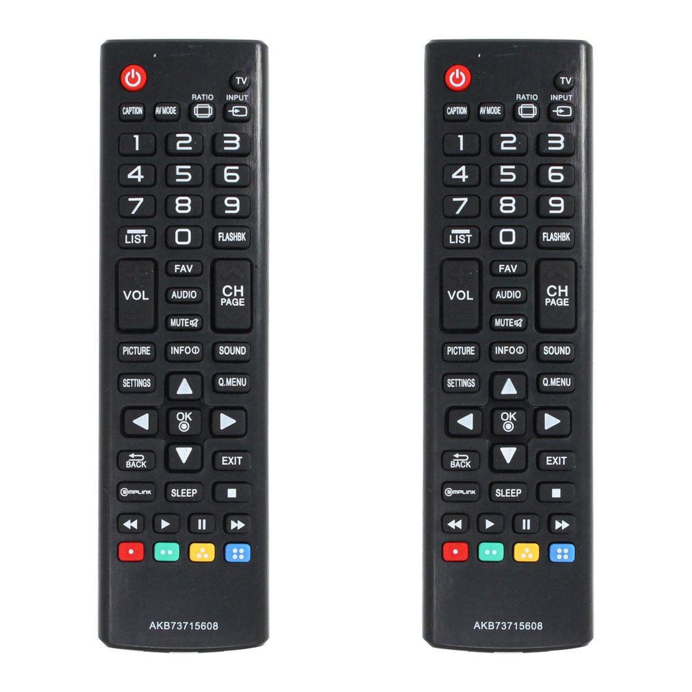 2-Pack AKB73715608 Remote Control Replacement - Compatible with LG 60LN5400 TV