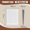 Zonon 16 Pieces Door Corner Seal Pads Adhesive Weatherstripping,White view 2