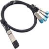 TRANSUTON 40G QSFP+ to 4xSFP+ Breakout Twinax Cable | 40GBASE-CR4 4x10Gb/s Passive Direct Attach Breakout DAC Cable for Arista CAB-Q-S-1M Devices, 1-Meter(3.3ft) view 4