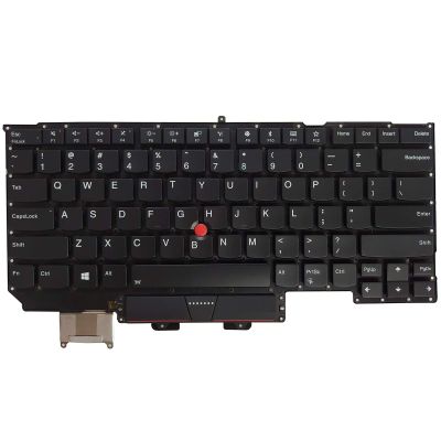 AUTENS Replacement US Keyboard for Lenovo ThinkPad X1 Carbon Gen 5 Gen 6 2017 2018 Year Laptop Backlight No Frame