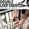 MARQUE Security Steel Cable - 3/8 inch (10 mm) Thick (4', 7', 15', 20' or 30') Vinyl Coated Braided Steel Cable with Double Sealed Looped Ends for U-Lock, Padlock, Disc Lock (15 FT) view 4