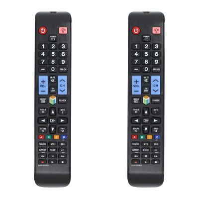 2-Pack AA59-00580A Remote Control Replacement - Compatible with Samsung PN64E8000GFXZA TV