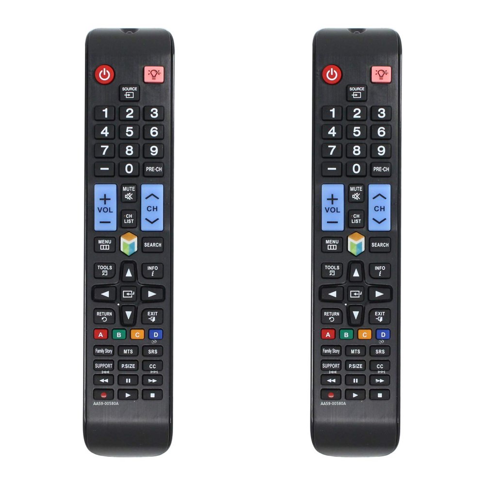 2-Pack AA59-00580A Remote Control Replacement - Compatible with Samsung PN64E8000GFXZA TV