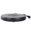 LINGOSHUN LED Charging Rotating Display Stand,Jewelry Photography Motorised Turntable,Perfect for 360 Images/Black / 25CM Load 15KG view 1