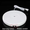 LINGOSHUN LED Charging Rotating Display Stand,Jewelry Photography Motorised Turntable,Perfect for 360 Images/Black / 25CM Load 15KG view 3