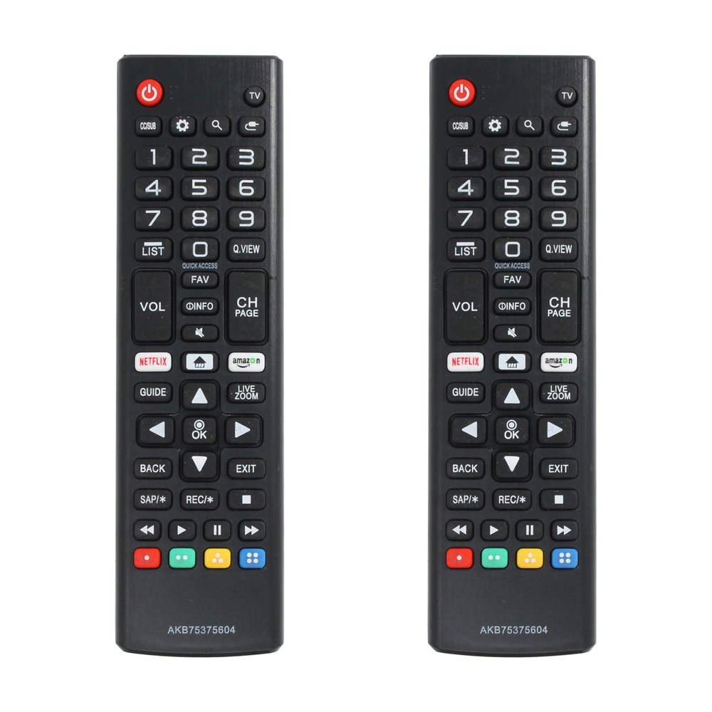 2-Pack AKB75375604 Remote Control Replacement - Compatible with LG 70UJ6520 TV