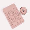 CHAYA Wireless Numeric Keypad-Mini 18 Keys Portable Slim Number Pad Computer Accessories Compatible with IP,Android,MAC,Windows for Laptop and Tablet(Pink) view 2