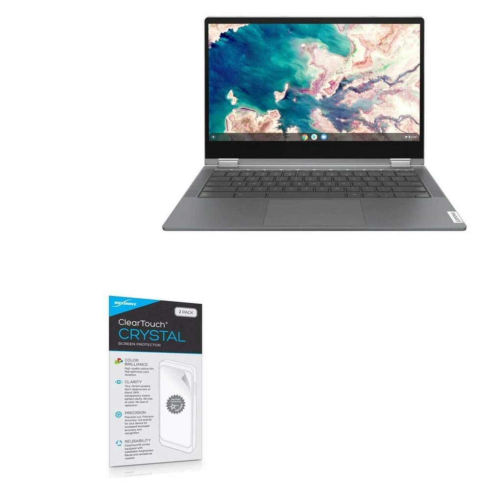 BoxWave Screen Protector Compatible with Lenovo Flex 5 (13 in) - ClearTouch Crystal (2-Pack), HD Film Skin - Shields from Scratches