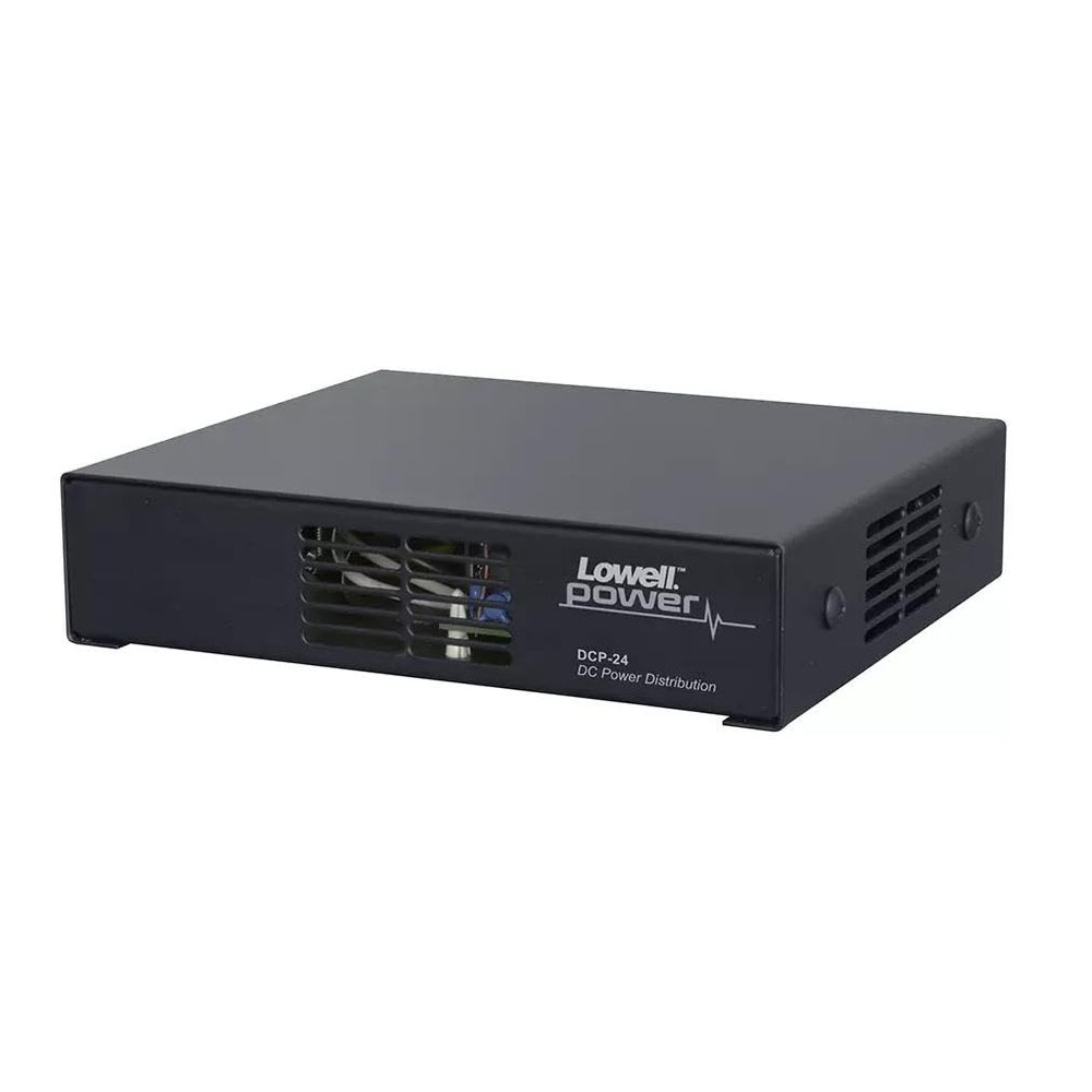 Lowell DCP-24 DC Power Distribution, 8 Output (24VDC); Each Output Protected by PTC Fuse with Auto Reset; Power Status LEDs; Universal Input 100-240VAC, 50/60Hz