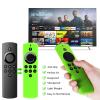 2Packs Remote Cover for TV Stick Lite 2020 Release, Anti-Slip Silicone Protective Case Compatible with TVStick Voice Remote Control Glow in The Dark(Green & Blue) view 2