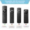2Packs Remote Cover for TV Stick Lite 2020 Release, Anti-Slip Silicone Protective Case Compatible with TVStick Voice Remote Control Glow in The Dark(Green & Blue) view 3