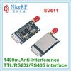 Lysee Communications Parts - 4PCS/Lot SV611 - 1km UART port wireless transmitter receiver module 470MHz 915MHz RS485 RS232 transceiver Module view 4