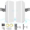 5.8GHz Point to Point Outdoor Wireless Bridge with 2 100 Mbps Ports and Bracket Mounts, Wifi Bridge, Ethernet Bridge, Starlink WiFi Extender, 12 dBi Antenna, 2KM Transmission for Starlink Gen 3 Router view 1