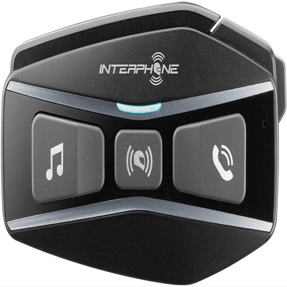 Interphone Cellularline, Motorcycle Intercom with Bluetooth and Mesh Communication, Model U-Com 16, Up to 4 Motors, Distance 1.6 Km, Compatible with Sena, OEM, GPS, Waterproof, Universal