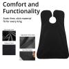 Beard Trimming Catcher Beard Bib Birthday Gifts For Men For Men With 2 Suction Cups Waterproof Non-Stick For Shaving And Trimming Grooming Accessories(Black) view 2