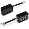 RetailAndBulk 2-Pack Phone Line to Ethernet Adapter RJ45 Female to RJ11 Male for Landline, Fax, DSL Modem Connection (Black, Made in USA) view 1