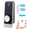 Colosus NDL628 Keyless Trusted Deadbolt Smart Door Lock, Biometric Fingerprint Keypad, Satin Nickel, 2 Key Fobs view 1
