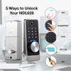 Colosus NDL628 Keyless Trusted Deadbolt Smart Door Lock, Biometric Fingerprint Keypad, Satin Nickel, 2 Key Fobs view 2