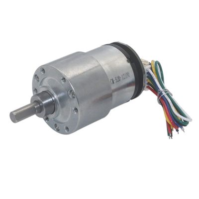 Pangocho Jinchao-Dc Motor DIY Dc Motor Smart Car Gear Motor, JGB37-520 12V Electric Micro DC Geared Motor, with Encoder, Easy to Install (Color : Silver, Speed(RPM) : 12v 12rpm)
