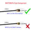 2 x 8dBi 2.4GHz 5.8GHz Dual Band WiFi Antenna U.FL MHF1 Internal Antennas with 50cm Cable for Mini PCIe Card view 4