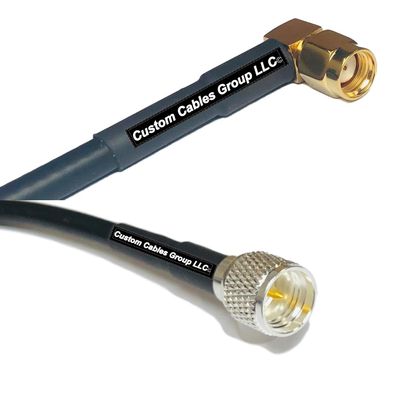 10 feet RFC240 KSR240 RP-SMA Male Angle to Mini UHF Male RF Pigtail Coaxial Cable