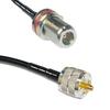 10 feet RFC240 KSR240 N Female Bulkhead to PL259 UHF Male RF Pigtail Coaxial Cable view 1
