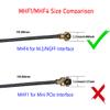 2 x 8dBi 2.4GHz 5.8GHz Dual Band WiFi Antenna U.FL MHF4 Internal Antennas with 50cm Cable for M.2 Card view 4