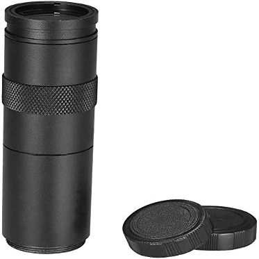 10X-200X Industry Microscope Camera C-Mount Camera Magnification Adjustable Zoom Eyepiece Magnifier Industrial Lens for LAB PCB