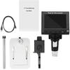 1000X 5.0MP USB Digital Electronic Microscope 4.3 1080p HD 8 LED LCD Microscope Magnifier for Phone Motherboard Repairing view 1