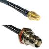 10 feet RFC240 KSR240 RP-SMA Female to TNC Female Bulkhead RF Pigtail Coaxial Cable view 1
