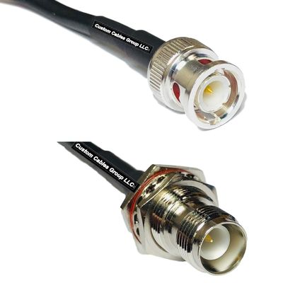 10 feet RFC240 KSR240 BNC Male to RP-TNC Female Bulkhead RF Pigtail Coaxial Cable