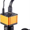 16MP HDMI USB Video Microscope Camera + 45LED Ring Light + Universal Bracket 100-240V view 4