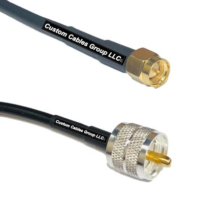 50 feet RFC240 KSR240 SMA Male to PL259 UHF Male RF Pigtail Coaxial Cable