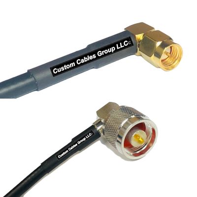 10 feet RFC240 KSR240 SMA Male Angle to N Male Angle RF Pigtail Coaxial Cable