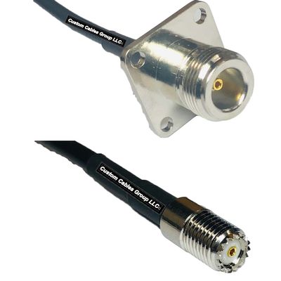 10 feet RFC240 KSR240 N Flange Female to Mini UHF Female RF Pigtail Coaxial Cable