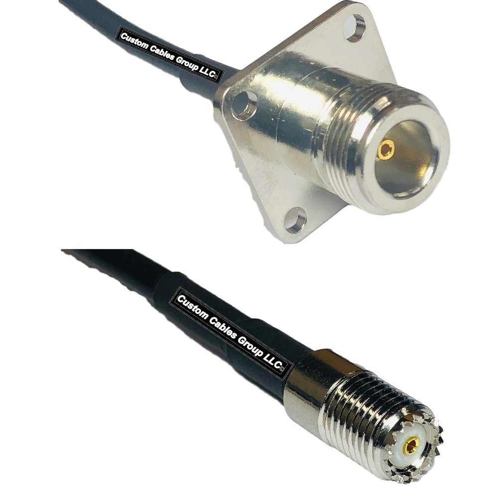 10 feet RFC240 KSR240 N Flange Female to Mini UHF Female RF Pigtail Coaxial Cable