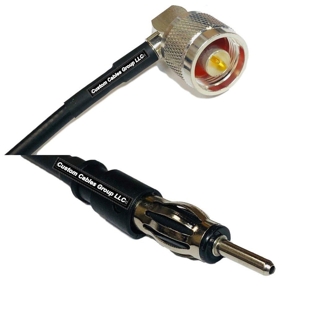 10 feet RFC240 KSR240 N Male Angle to AM/FM Male RF Pigtail Coaxial Cable