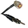 10 feet RFC240 KSR240 N Male Angle to AM/FM Male RF Pigtail Coaxial Cable view 1