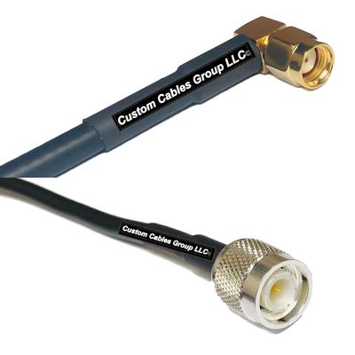 10 feet RFC240 KSR240 RP-SMA Male Angle to TNC Male RF Pigtail Coaxial Cable