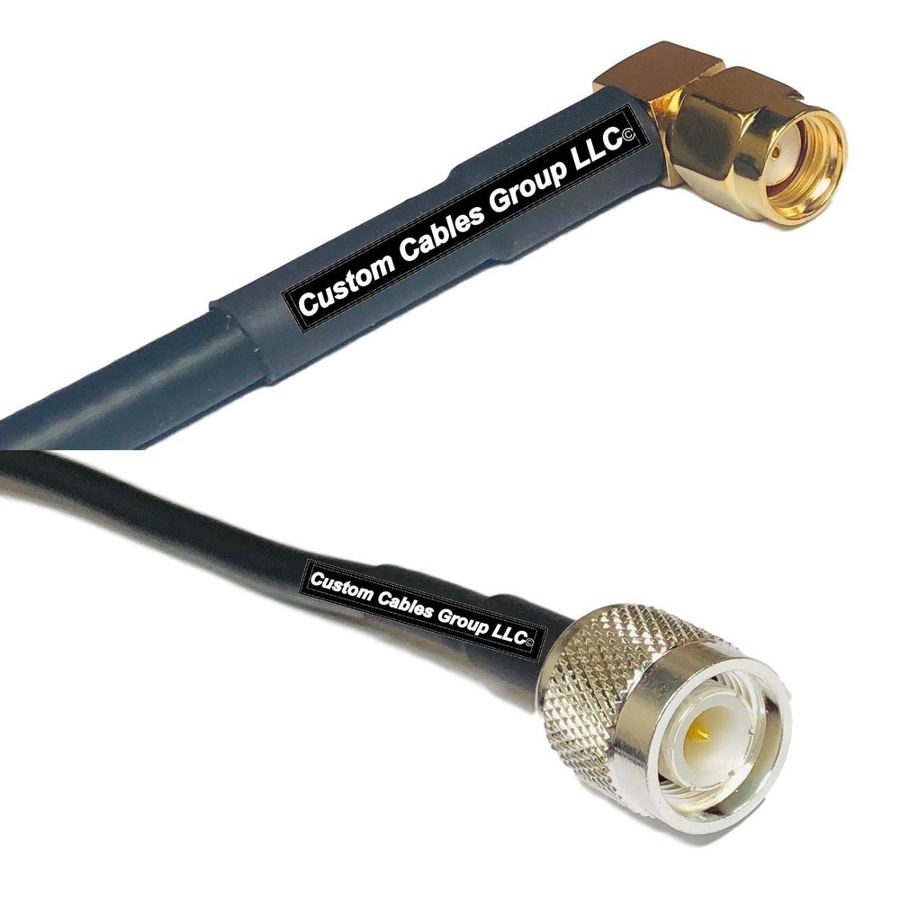 10 feet RFC240 KSR240 RP-SMA Male Angle to TNC Male RF Pigtail Coaxial Cable