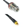 10 feet RFC240 KSR240 N Female Bulkhead to SMB Male RF Pigtail Coaxial Cable view 1