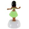 Solar Powered Dancing Decoration Dashboard Hawaiian Hula Girl Office or Home (Green) view 3