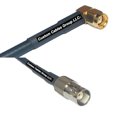 10 feet RFC240 KSR240 RP-SMA Male Angle to BNC Female RF Pigtail Coaxial Cable