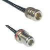 10 feet RFC240 KSR240 N Female to N Female Bulkhead RF Pigtail Coaxial Cable view 1