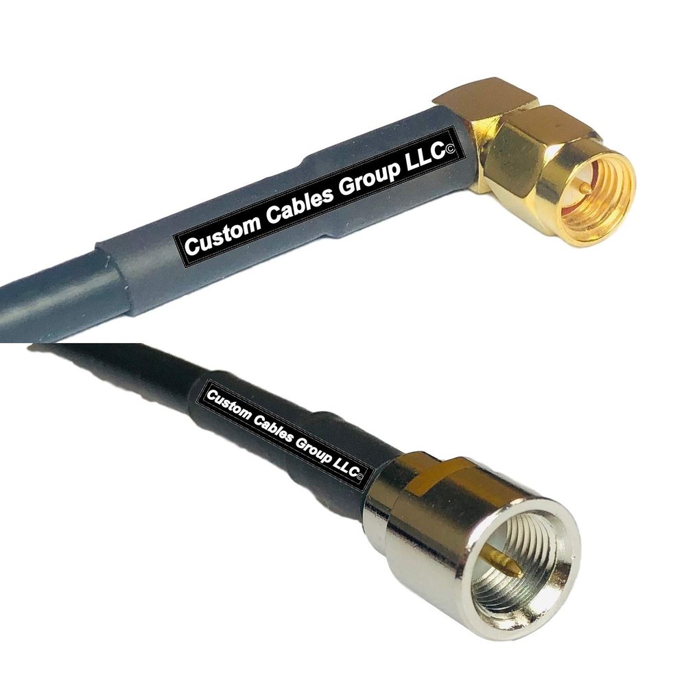 25 feet RFC240 KSR240 SMA Male Angle to FME Male RF Pigtail Coaxial Cable